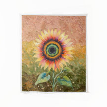 Modern Abstract Sunflower Art