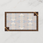 Modern Abstract Tan en Blauw Visitekaartje (Voorkant)