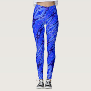 modern abstract technologisch patroon leggings