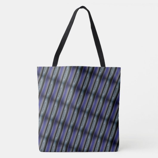MODERN abstract tekenen in blauw-grijs-zwart Tote Bag (Voorkant)
