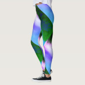 MODERN abstract tekenen in blauw-paars-groen-mozaï Leggings (Links)