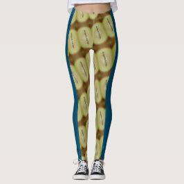 MODERN abstract tekenen in blauw zwart-geel bruin Leggings