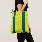 MODERN abstract tekenen in blauw zwart geel Tote Bag (Dichtbij)