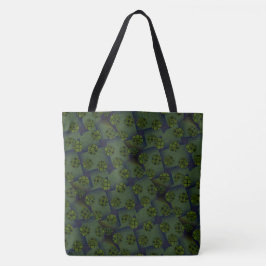 MODERN abstract tekenen in-deep-green-black- Tote Bag