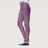 MODERN abstract tekenen in diepe kleur: #7D616C-ro Leggings (Links)