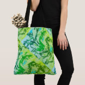 MODERN abstract tekenen in groen-blauw-geel- Tote Bag (Dichtbij)