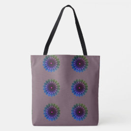 MODERN abstract tekenen in kleur: #7D616C-blauw-ro Tote Bag