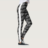 MODERN abstract tekenen in licht grijs zwarte Legg Leggings (Rechts)