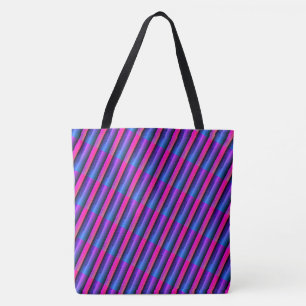 MODERN abstract tekenen in lichtblauw paars roze Tote Bag