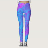 MODERN abstract tekenen in lichtblauw-roze Leggings (Voorkant)
