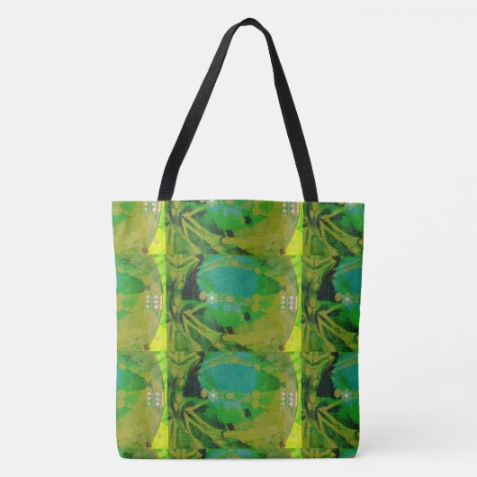 MODERN abstract tekenen in lichtgeel-groen- Tote Bag (Voorkant)
