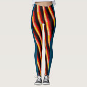 MODERN abstract tekenen in rood blauw zwart geel Leggings (Voorkant)