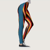 MODERN abstract tekenen in rood blauw zwart geel Leggings (Rechts)