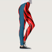 MODERN abstract tekenen in rood blauw zwart Leggings (Rechts)