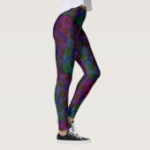 MODERN abstract tekenen in rood-diep blauw-groen Leggings (Rechts)