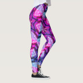 MODERN abstract tekenen in rood-diep blauw-roze Leggings (Rechts)