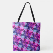 MODERN abstract tekenen in rood-diep blauw-roze Ta Tote Bag (Voorkant)
