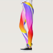 MODERN abstract tekenen in roze-geel-blauw-rood Leggings (Links)