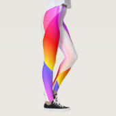 MODERN abstract tekenen in roze-geel-blauw-rood Leggings (Rechts)
