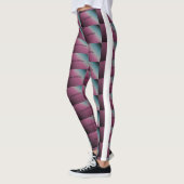 MODERN abstract tekenen in wit blauwgroen blauw pa Leggings (Links)
