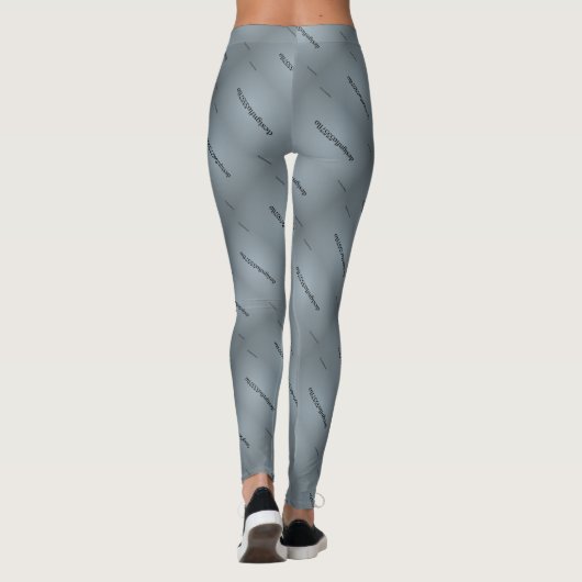 MODERN abstract tekenen in wit grijs zwart Leggings (Achterkant)