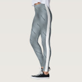 MODERN abstract tekenen in wit grijs zwart Leggings (Links)
