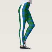 MODERN abstract tekenen in wit lichtgroen blauw Leggings (Rechts)