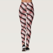 MODERN abstract tekenen in wit rood zwart Leggings (Achterkant)