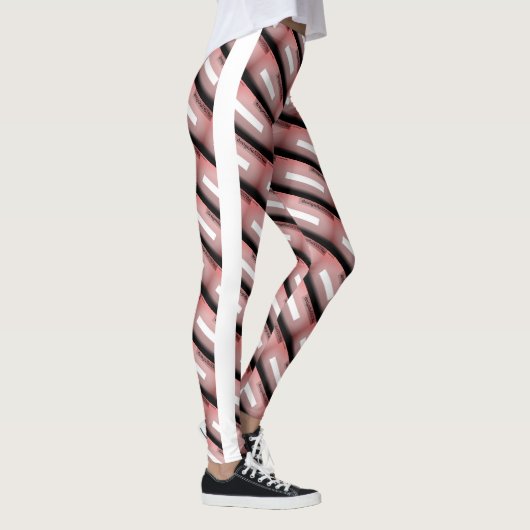 MODERN abstract tekenen in wit rood zwart Leggings (Rechts)