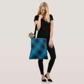 MODERN abstract tekenen in zwart-blauwgroen blauw- Tote Bag (Op model)