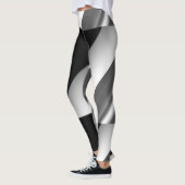 MODERN abstract tekenen in zwart-wit-grijs Leggings (Links)