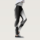 MODERN abstract tekenen in zwart-wit-grijs Leggings (Rechts)