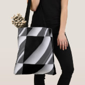 MODERN abstract tekenen in zwart-wit-grijs Tote Bag (Dichtbij)