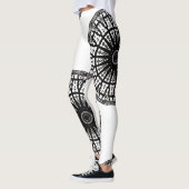 MODERN abstract tekenen in zwart-wit Leggings (Links)