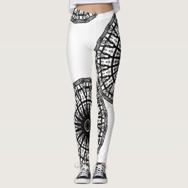 MODERN abstract tekenen in zwart-wit Leggings