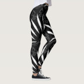 MODERN abstract tekenen in zwart-wit-mozaïek Leggings (Rechts)