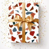 Modern Abstract Terrazzo Marble Pattern Cadeaupapier