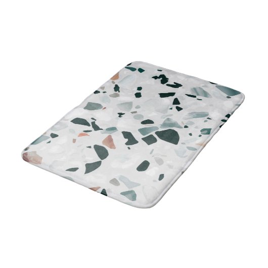 Modern Abstract Terrazzo Patroon Badmat (Gekanteld)