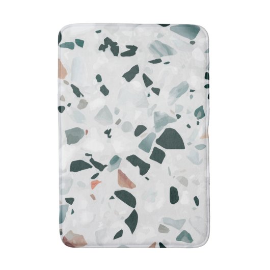 Modern Abstract Terrazzo Patroon Badmat (Voorkant Verticaal)