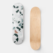 Modern Abstract Terrazzo Patroon Persoonlijk Skateboard (Voorkant)