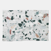 Modern Abstract Terrazzo Patroon Theedoek (Horizontaal)