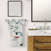 Modern Abstract Terrazzo Pattern Bad Handdoek