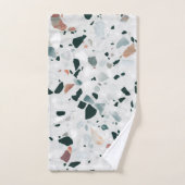 Modern Abstract Terrazzo Pattern Bad Handdoek (Handdoek)