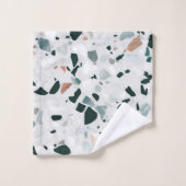 Modern Abstract Terrazzo Pattern Bad Handdoek (Wasdoekje)