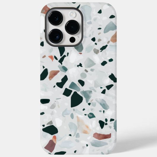 Modern Abstract Terrazzo Pattern Case-Mate iPhone Case (Achterkant)