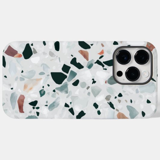 Modern Abstract Terrazzo Pattern Case-Mate iPhone Case (Achterkant (horizontaal))