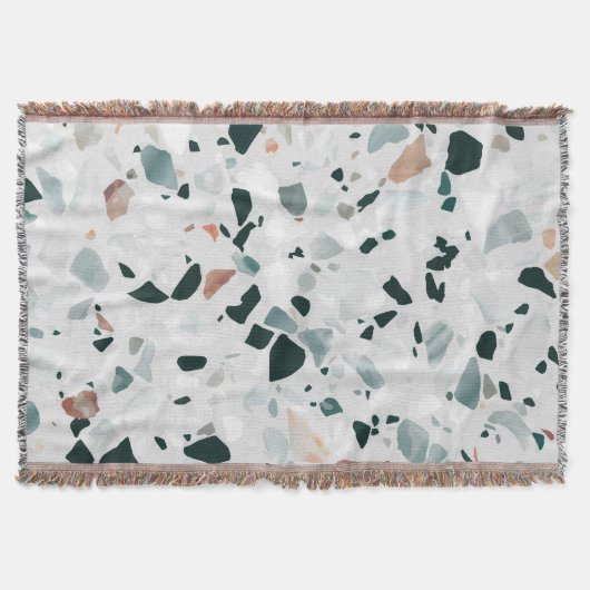Modern Abstract Terrazzo Pattern Deken (Voorkant)