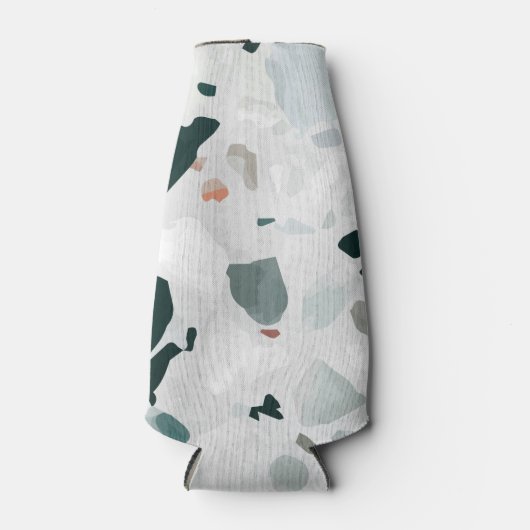 Modern Abstract Terrazzo Pattern Flesjeskoeler (Voorkant)