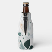 Modern Abstract Terrazzo Pattern Flesjeskoeler (Fles Achterkant)