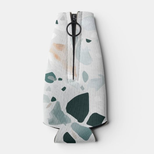 Modern Abstract Terrazzo Pattern Flesjeskoeler (Achterkant)